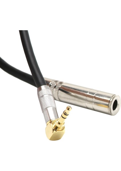 2x 6.35 Dişi Mono Ila 3.5 Erkek Fiş Jakı Stereo Hifi Mikrofon Uzantı Kablosu Kısa 90 Derece Açılı Ses Hattı Kablosu (Yurt Dışından) indirimleri