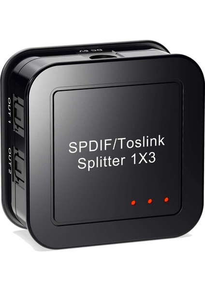 5x Dijital Optik Audio 1x3 Ayrıştırıcı, Dijital Spdıf Toslink Fiber Audio Seri Dinleyici, Mavi Ray DVD Hdtv Için 3&#39;ten 1&#39;i Çıkış (Yurt Dışından) fiyatları