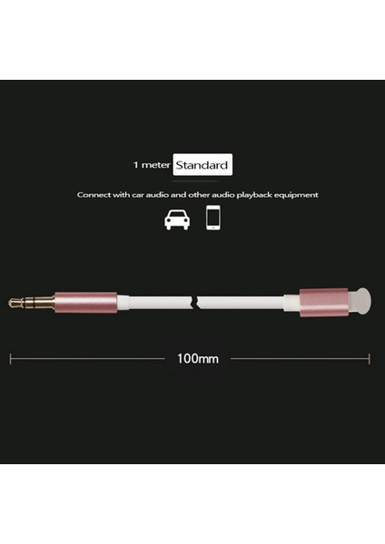 Iphone Aux Aux Cord Aux Aux Kablosu, Iphone5 ve Üstü Modeller ve Ipad-Rose Gold Için 3,5 mm Aux Kablosu (Yurt Dışından) modelleri