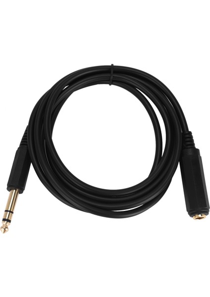 2x 6.35MM (1/4inch) Stereo Fiş Erkek 6.35MM (1/4 Inç) Dişi Kablo, Altın Kaplama Ses Kablosu Stereo Kordon, (1,8 M) (Yurt Dışından) fiyatları