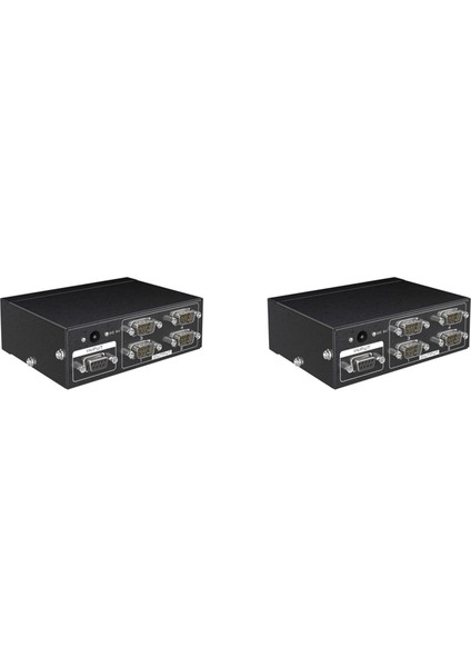 2x MT-RS104 Aktif Seri RS232 Ayrıştırıcı 1 Ila 4 RS232 Bi-Yönetici Anahtarlayıcı Sıçırtı 4 Ila 1 Power Adaptör-Abd Fişi ile (Yurt Dışından)
