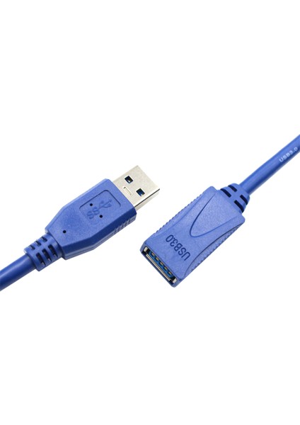 Usb3.0 Erkek - Kadın Uzatma Kablosu USB 3.0 Yüksek Hızlı Veri Aktarım Genişletici Kablosu Korumalı Usb3.0 Veri Kablosu 1m (Yurt Dışından)