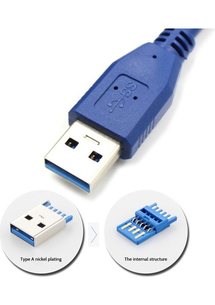 Usb3.0 Erkek - Kadın Uzatma Kablosu USB 3.0 Yüksek Hızlı Veri Aktarım Genişletici Kablosu Korumalı Usb3.0 Veri Kablosu 1m (Yurt Dışından) fiyatları