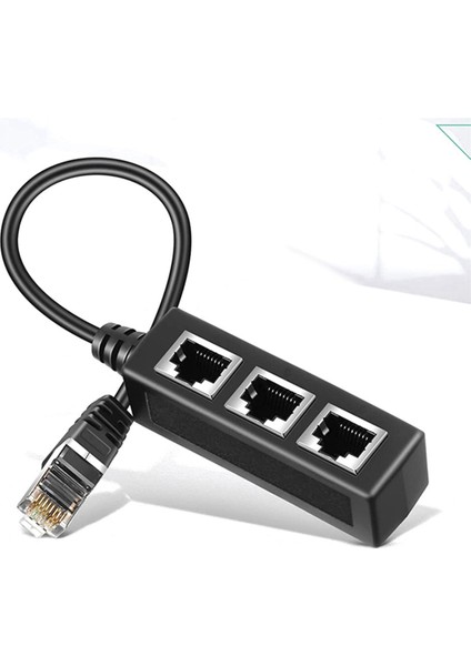 2x RJ45 Ethernet Splitter Adaptörü, Ethernet Splitter 1 Ila 3, Ev, Ofis, Okul Ağı Genişletme (Yurt Dışından) modelleri