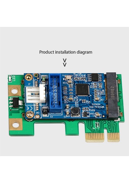 4x Pcıe&#39;den Mini Pcıe Adaptör Kartı, Verimli, Hafif ve Taşınabilir Mini Pcıe - Usb3.0 Adaptör Kartı (Yurt Dışından) modelleri