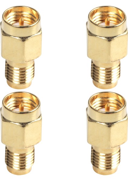 4x Dayanıklı Sma Erkek Fişi Rp-Sma Dişi Rf Koaksu Adaptör Konnektörü (Yurt Dışından)
