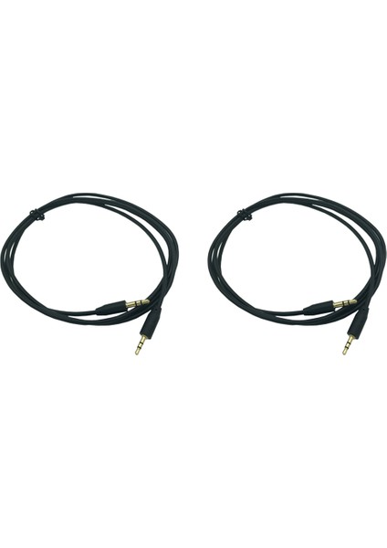 2x Yüksek Kaliteli 2,5 mm Erkek Ila 3,5 mm Erkek Ses Adaptör Kablosu, Araba Aux Erkek Ila Erkek ile Çalışır (1.5m) (Yurt Dışından)