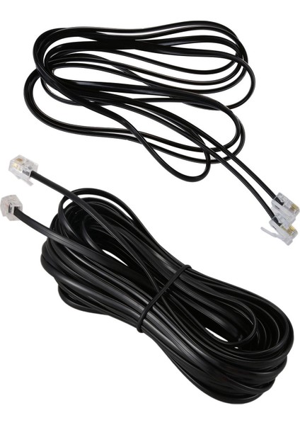 2pcs RJ11 6P4C Telefon Kablo Kablosu Adsl Modem, 2 Metre ve 10 Metre (Yurt Dışından) fiyatları