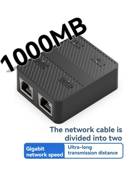 2 Port Gigabit Ağ Anahtarı RJ45 Anahtar Ağ Splitter Kablosu Genişletici 1000MBPS Seçici Adaptör 1&#39;de 1 Out Siyah (Yurt Dışından) indirimleri