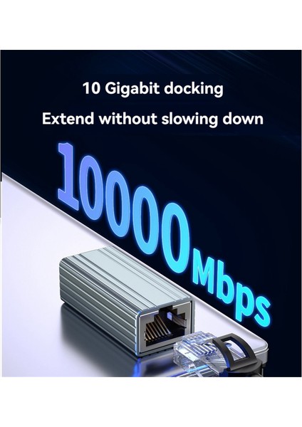 10GBPS RJ45 Konnektör Kadın - Kadın Gigabit Network Extender Için Cat7 Cat7 Cat6 Cat5 Ethernet Kablo Adaptörü 5pcs (Yurt Dışından) fırsatları
