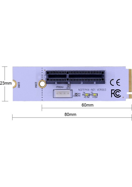 5x Ngff M.2-Pcı-E 4x Yükseltici Kartı M2 Anahtar M-Pcıe X4 Adaptör Eth Bitcoin Madenciliği Için LED Voltaj Göstergesi (Yurt Dışından) indirimleri