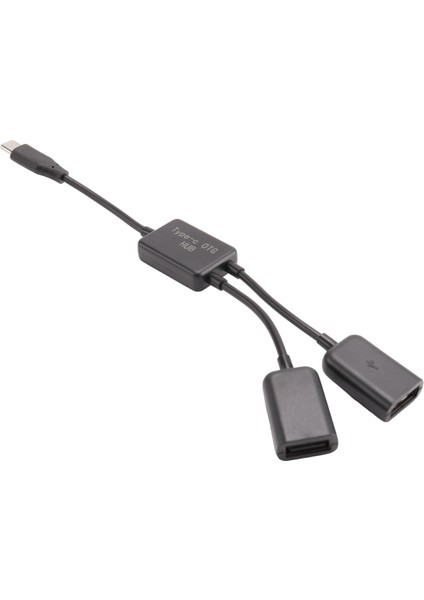 1 Pcs Tip C Otg USB Erkek-Çift 2.0 Dişi Otg Şarjı 2 Port Hub Kablo Y Ayırıcı ve 1 Pcs Mikro-Usb Konak Kablosu, Mikro USB Erkek Tip A Tip A Çift Otg Adaptör Dönüştürücü Hub (Yurt Dışından) modelleri