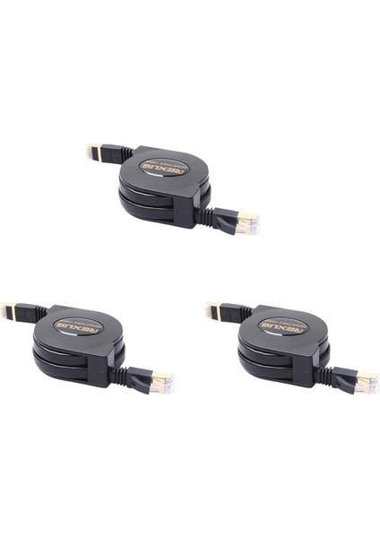 3x Rexlis 5ft Cat7 RJ45 Lan Kablosu Ayarlı Bağımlı Bağımlı Eternet Kablo Bilgisayarı Için Dava Internet Kablosu (Yurt Dışından)