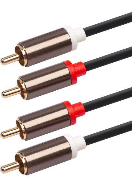 2x 2rca - 2 Rca Koaksiyel Ses Kablosu 3.5 Jack Stereo Rca Ses Kablosu Ev Sineması DVD Tv Amplifikatör CD Soundbox (Yurt Dışından) indirimleri