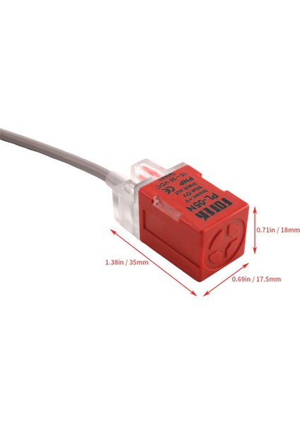 2x PL-05N/P Dc 10-30V Npn No 5mm Kare Endüktif Yakınlık Sensörü Anahtarı 3 Tel P Vidalı (Yurt Dışından) fırsatları