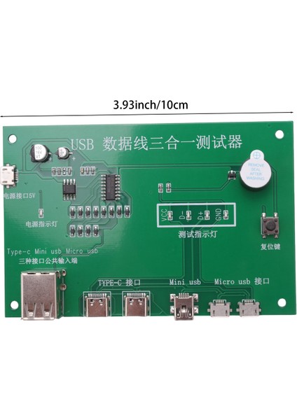 2x 3 Arada 1 USB Kablo Triad Test Cihazı Şarj Kablosu Test Kartı Tpye-C Mini USB Miniusb Pcb Kart Veri Tel Test Fikstürü (Yurt Dışından) fırsatları