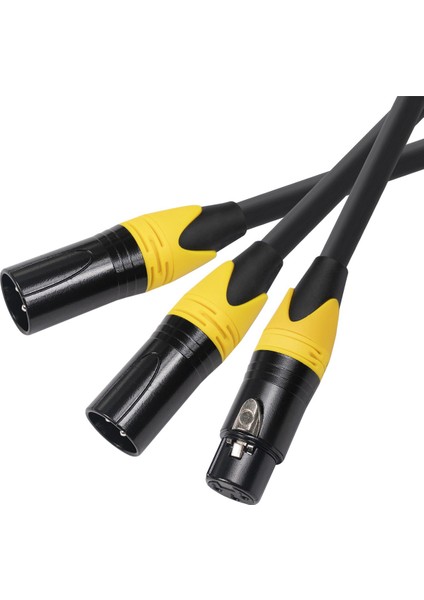 4x Xlr Ayırıcı Kablosu, 3 Pin Xlr Dişi - Çift Xlr Erkek Sesli Kablo Dengeli Mikrofon Ayırıcı Kablosu Ses Adaptörü (Yurt Dışından) indirimleri