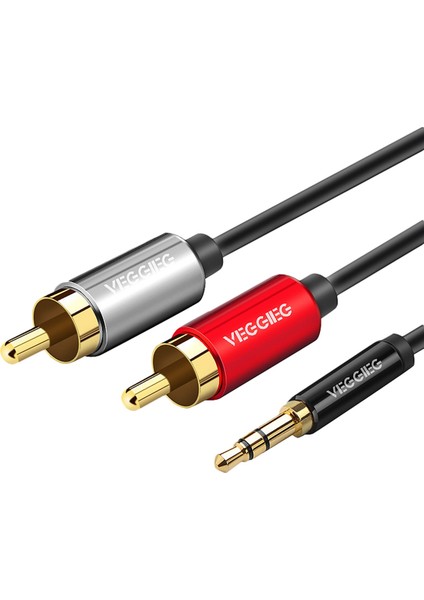 3x Vejgig Rca Kablosu 2rca Ila 3,5 Ses Kablosu 3.5mm Jack Rca Telefon Edife Ev Sineması DVD 2rca (2m) (Yurt Dışından) modelleri