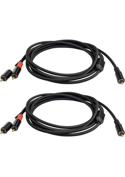 2x Rca Y Adaptör Kablosu Subwoofer Y Kablosu 1x Rca Ila 2x Rac Ses Kablosu 1 Rca Ila 2 Rca Güç Amplifikatör Ses Kablosu, 3 Metre (Yurt Dışından) fiyatları