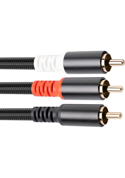 2x Rca Y Adaptör Kablosu Subwoofer Y Kablosu 1x Rca Ila 2x Rac Ses Kablosu 1 Rca Ila 2 Rca Güç Amplifikatör Ses Kablosu, 3 Metre (Yurt Dışından) fırsatları