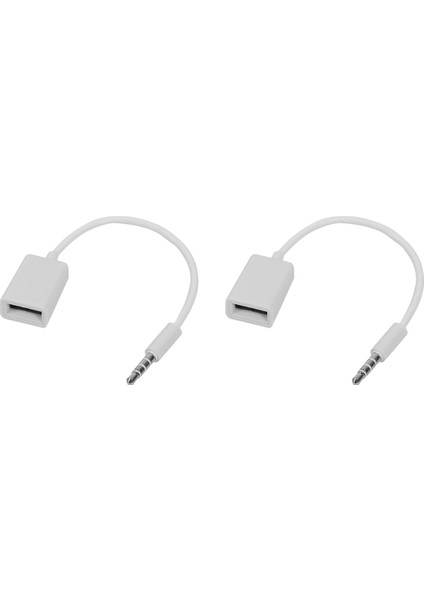 2pcs 3.5mm Erkek Aux Audio Flug Jack - USB 2.0 Dişi Dönüştürücü Kablo Kablosu Mp3 Akıllı Telefon Cep Telefonu Telefonları Için (Yurt Dışından)