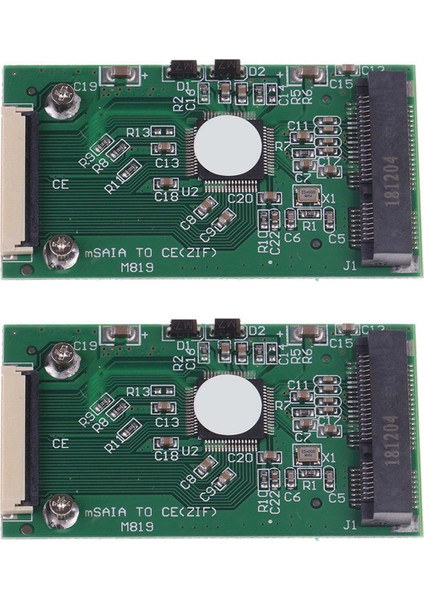 2x Mini Msata Pcı-E 1.8 Inç SSD Ila 40 Pin Zif Ce Kablo Dönüştürücü Kartı (Yurt Dışından)
