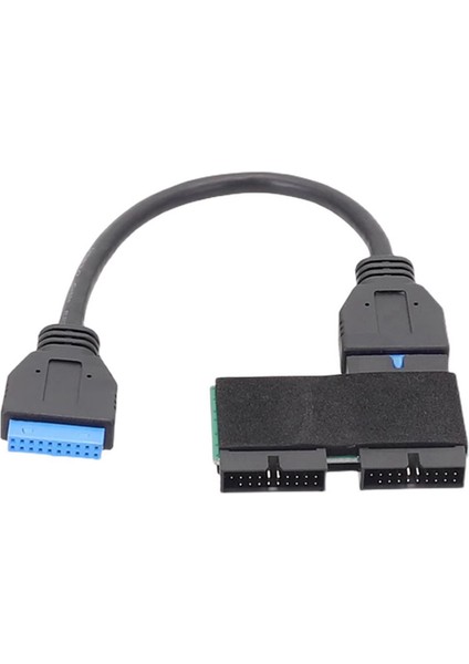USB Hub 3.0 19PIN 1 Ila 2 Başlık Uzatma Kablosu ve Modüler Kablo Hattı ve Genişletme Kartı ile (Yurt Dışından) fiyatları
