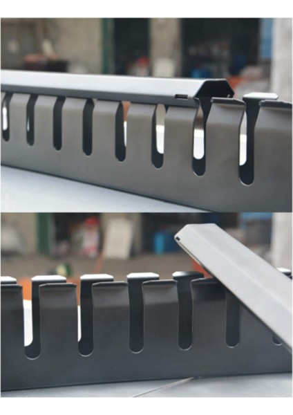 2x 1u Kablo Yönetimi Yatay Montaj 19 Inç Sunucu Rafı, 12 Yuvalı Metal Parmak Kanalı Teli Organizatör Kapak (Yurt Dışından) fiyatları