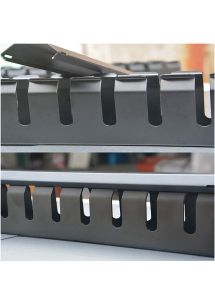 2x 1u Kablo Yönetimi Yatay Montaj 19 Inç Sunucu Rafı, 12 Yuvalı Metal Parmak Kanalı Teli Organizatör Kapak (Yurt Dışından) indirimleri