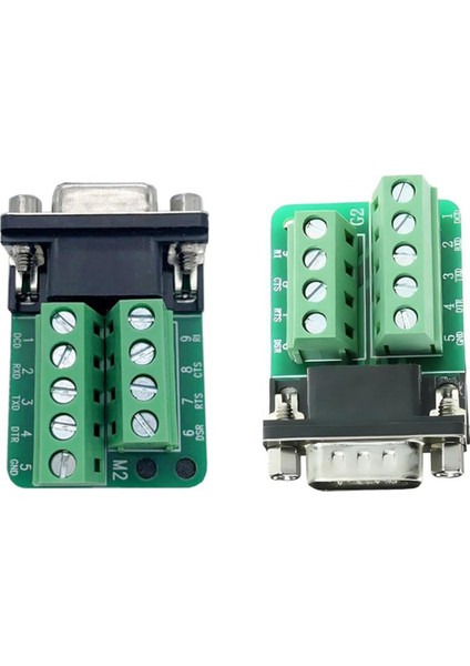 10PCS Db9 Lehimsiz Konektör, RS232 D-Sub Seri 2 Satır 9 Pin Piriş Portu Terminal Adaptörü Kesme Kartı Somunlu (Yurt Dışından) fiyatları