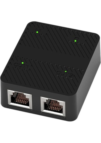 2 Bağlantı Noktası 100MBPS Ağ Anahtarı RJ45 Ağ Kablosu Ayrıştırıcı Genişletici Seçici 2 Yolu Adaptör Bağlayıcı Tip C Güç Siyah (Yurt Dışından) fiyatları