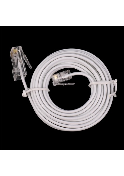 5x RJ11 6P4C - RJ45 8P4C Modüler Telefon Internet Uzatma Kablosu 3 Metre (Yurt Dışından) fiyatları