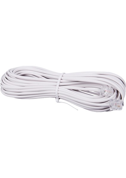 3pcs 10M RJ11 Telefon Konnektörü Uzatma Kablosu Beyaz (Yurt Dışından) fırsatları