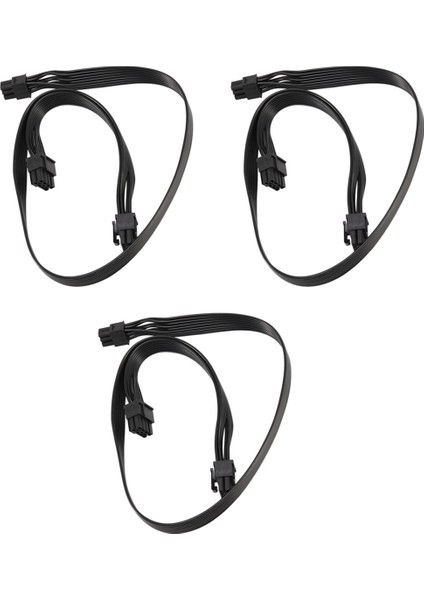 3x Pcı-E 6 Pin Ila 2 Bağlantı Noktası 6+2 Pin Güç Kaynağı Kablosu 6pin Ila 8pin Için Soğutucu Master V Serisi V850 V700 V1000 Modüler Psu (Yurt Dışından)