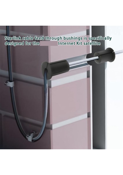 1 Inç Duvar Deliği Için 4pcs Kablo Yönlendirme Kiti, Burçlardan Kablo Beslemesi, Starlink Ethernet Kablosu Gromet Için Duvar Groması (Yurt Dışından) fiyatları