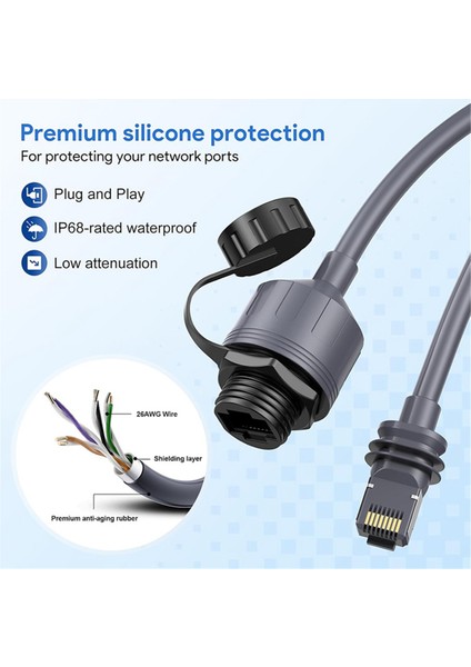 Starlink Ethernet Adaptör Gen 3 Mini Starlink Kablosu Uzatma Starlink Gen 3 Dish Için RJ45 Kuplör Su Geçirmez (Yurt Dışından) modelleri