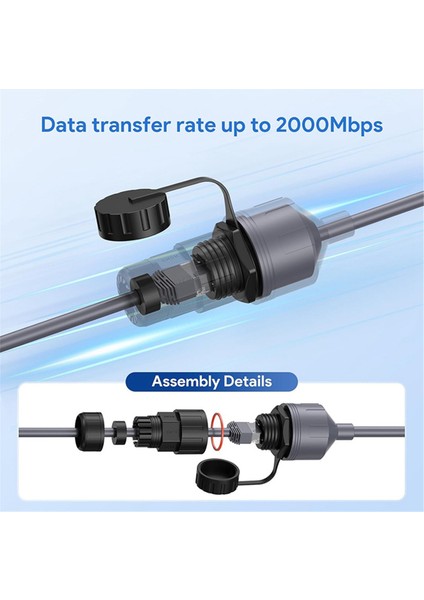 Starlink Ethernet Adaptör Gen 3 Mini Starlink Kablosu Uzatma Starlink Gen 3 Dish Için RJ45 Kuplör Su Geçirmez (Yurt Dışından) fırsatları