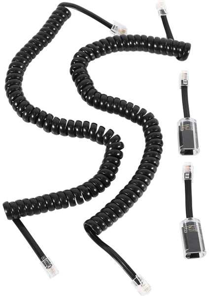 Telefon Kablosu Detangler, 2 Paket Siyah Sarmal Telefon Telaş Kablosu / 1.1 Ft Sarmal (Yurt Dışından) fiyatları