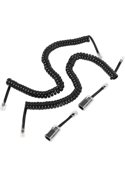 Telefon Kablosu Detangler, 2 Paket Siyah Sarmal Telefon Telaş Kablosu / 1.1 Ft Sarmal (Yurt Dışından) modelleri