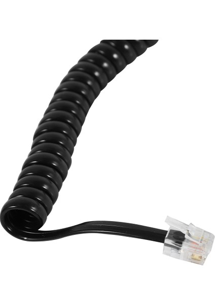 4x Siyah Sarmal Telefon Ahize Kablosu 1.1 Ft Sarmal 4x Siyah Genişletilmiş Döndürülebilir Telefon Kablosu Detangler Sabit Hattı (Yurt Dışından) fiyatları