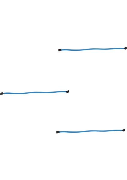 3pcs 50CM Sata 3.0 Iıı Sata3 7pin Veri Kablosu 6gb/s SSD Kablolar HDD Sabit Disk Veri Kablosu Naylon Sleyved Premium Versiyon (Yurt Dışından)