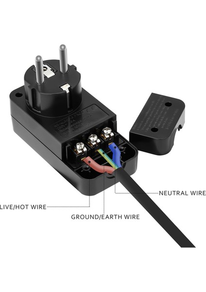 Fı Devre Kesici Kişisel Koruma Fişi Değiştirme Fişi 10MA Konut Aktış Devresi Kederi 16AMP Ab Fişi (Yurt Dışından) fiyatları