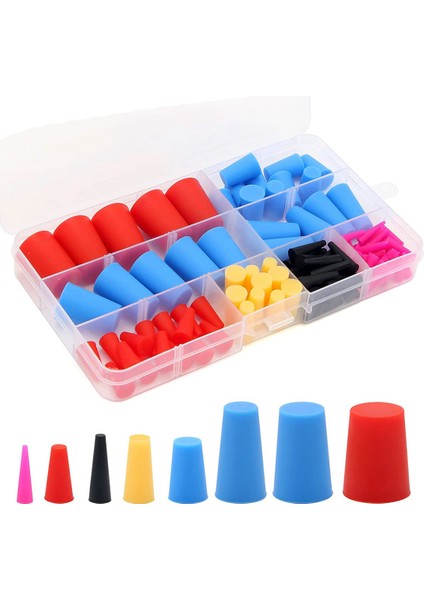 330PCS Silikon Kauçuk Konik Fiş, Delik Fişleri Için Yüksek Sıcaklık Dayanıklı Kauçuk Durdurucular, Püskürtme, Püskürtme, (Yurt Dışından) fiyatları