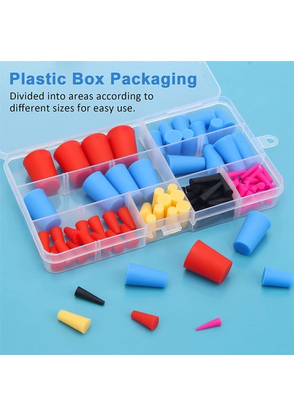 330PCS Silikon Kauçuk Konik Fiş, Delik Fişleri Için Yüksek Sıcaklık Dayanıklı Kauçuk Durdurucular, Püskürtme, Püskürtme, (Yurt Dışından) indirimleri