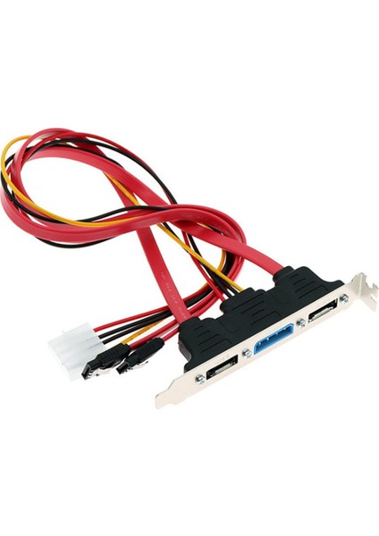 Pc Dıy Sata-Esata ve 4pın Ide Molex Power Pcı Braket Yuva Kablosu Harici Sabit Sürücü Için Tam Yükseklikte Profil (Yurt Dışından) fiyatları