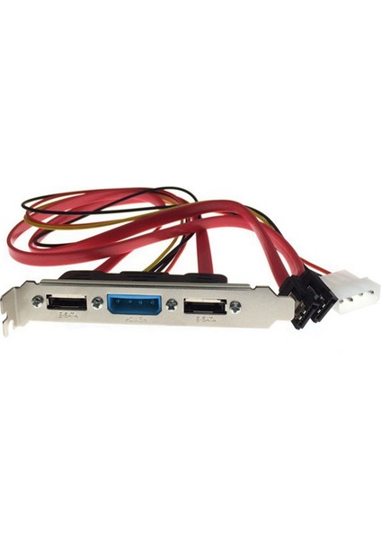 Pc Dıy Sata-Esata ve 4pın Ide Molex Power Pcı Braket Yuva Kablosu Harici Sabit Sürücü Için Tam Yükseklikte Profil (Yurt Dışından) fırsatları