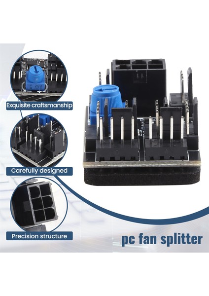 3 Pimli 4 Pimli Fan Adaptörü Pwm Pc Kasası Soğutma Fanı Hub 8 Yollu Ayırıcı 6 Pimli Güç Portlu 12V Hız Kontrolörü (Yurt Dışından) indirimleri