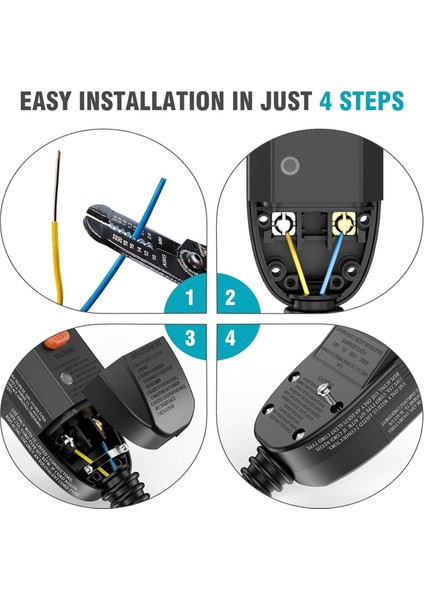 2pcs Gfcı Fiş Değiştirme, Yedek Fiş 2-Eğimli 15AMP 2-Telesen (Yurt Dışından) fiyatları