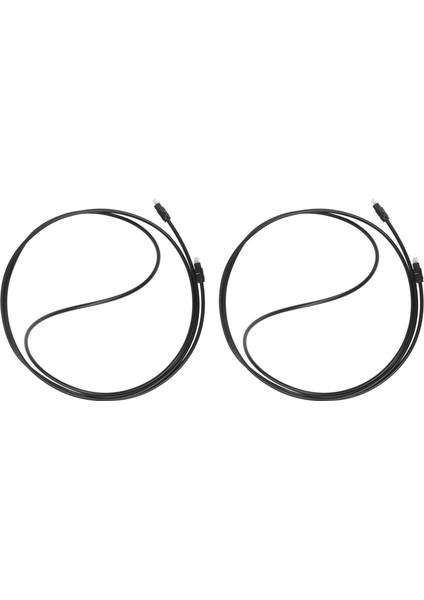 2x Dijital Fiber Optik Optik Audio Spdıf Md DVD Toslınk Kablo Kursu Kablosu: 2m (Yurt Dışından)
