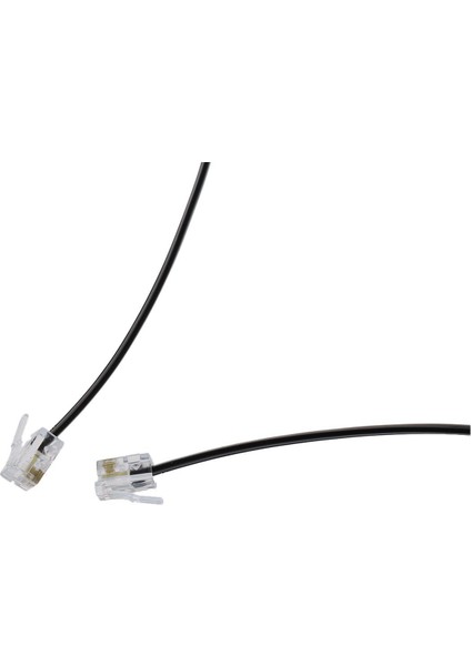 3x RJ11 6P4C Telefon Kablo Kablosu Adsl Modem 2 Metre (Yurt Dışından) fırsatları